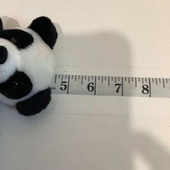 Smiling Panda Hold Glitter Pink Heart Stuffed Animal Plush 4.5” 2010 B&B Toymake - Picture 5 of 5